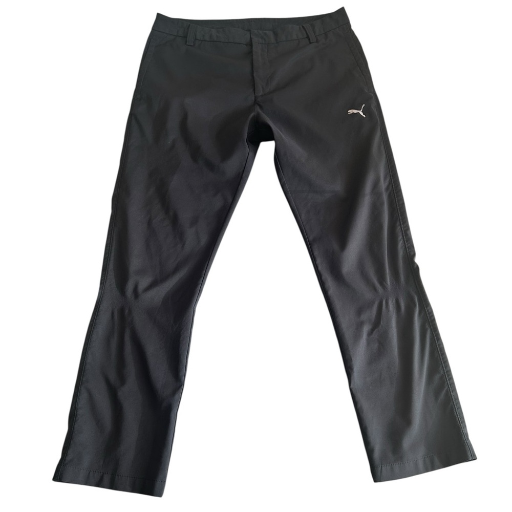 PUMA Sport Lifestyle Pants Black Men’s W36 L32 Stretch Golf‎ Casual Performance